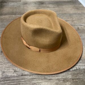 Lack Of Color Tan and Black Hat